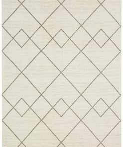 Miss Amara All Rugs Zane Ivory Tribal Pattern Wool Rug