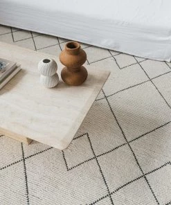 Miss Amara All Rugs Zane Ivory Tribal Pattern Wool Rug