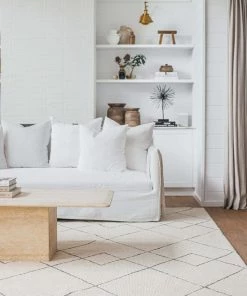 Miss Amara All Rugs Zane Ivory Tribal Pattern Wool Rug