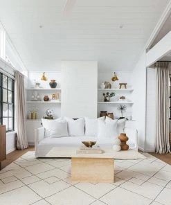 Miss Amara All Rugs Zane Ivory Tribal Pattern Wool Rug