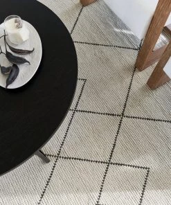 Miss Amara All Rugs Zane Ivory Tribal Pattern Wool Rug