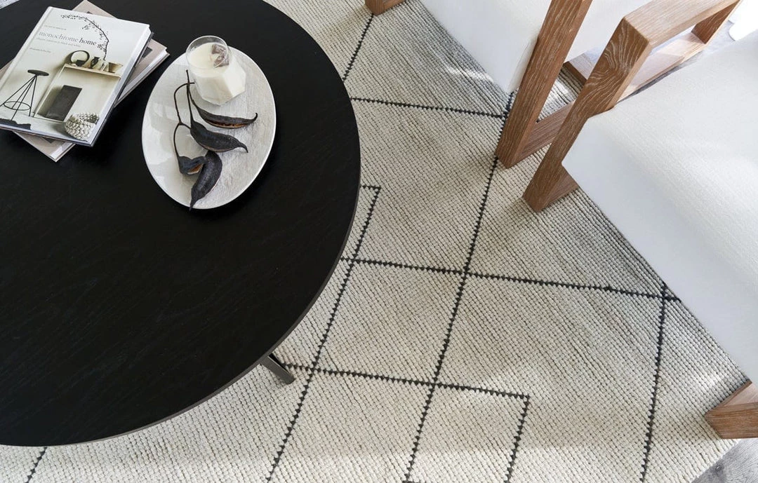 Miss Amara All Rugs Zane Ivory Tribal Pattern Wool Rug