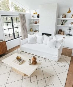 Miss Amara All Rugs Zane Ivory Tribal Pattern Wool Rug