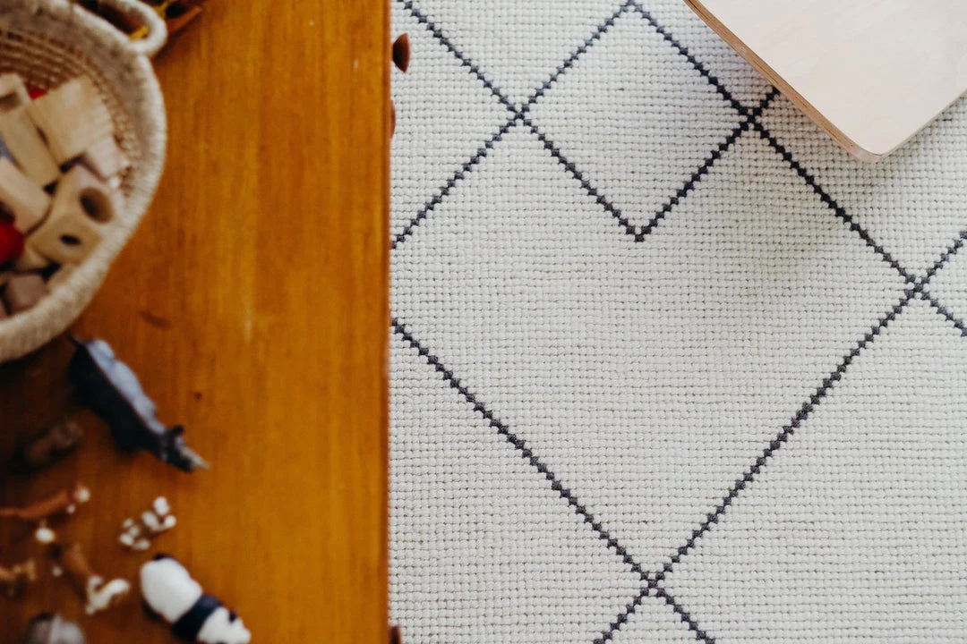 Miss Amara All Rugs Zane Ivory Tribal Pattern Wool Rug