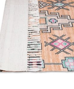 Miss Amara Zelda Cream Multi-Colour Abstract Tribal PET Rug