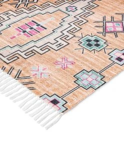 Miss Amara Zelda Cream Multi-Colour Abstract Tribal PET Beach And Picnic Rug All Rugs