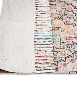 Miss Amara Zelda Cream Multi-Colour Abstract Tribal PET Runner Rug