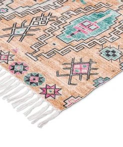 Miss Amara Zelda Cream Multi-Colour Abstract Tribal PET Runner Rug