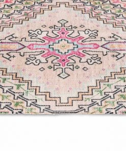 Miss Amara Zelda Cream Multi-Colour Abstract Tribal PET Runner Rug