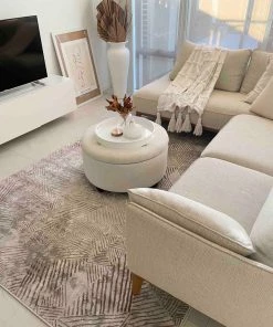 Miss Amara Zenia Brown Grey And Ivory Distressed Tribal Rug All Rugs