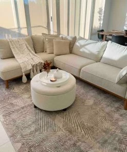 Miss Amara Zenia Brown Grey And Ivory Distressed Tribal Rug All Rugs