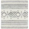 Miss Amara Zita Dark Grey And Ivory Diamond Tribal Rug