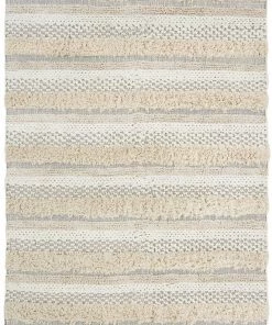 Miss Amara All Rugs Zoya Tribal Ivory Shag Rug
