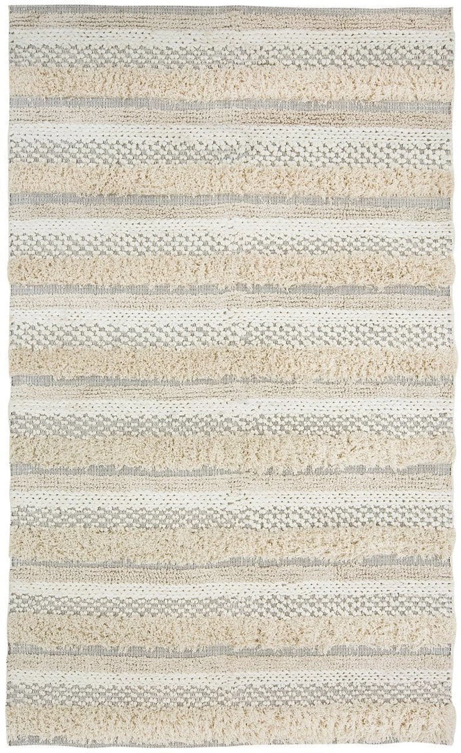 Miss Amara All Rugs Zoya Tribal Ivory Shag Rug