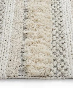 Miss Amara All Rugs Zoya Tribal Ivory Shag Rug