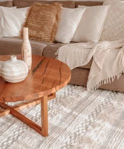 Miss Amara All Rugs Zoya Tribal Ivory Shag Rug