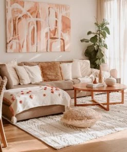 Miss Amara All Rugs Zoya Tribal Ivory Shag Rug