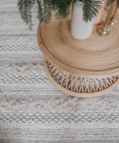 Miss Amara All Rugs Zoya Tribal Ivory Shag Rug