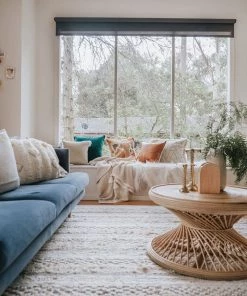 Miss Amara All Rugs Zoya Tribal Ivory Shag Rug